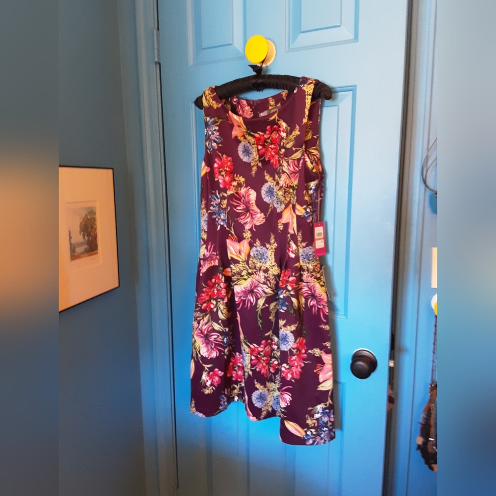 Vince Camuto Scuba Dress Floral